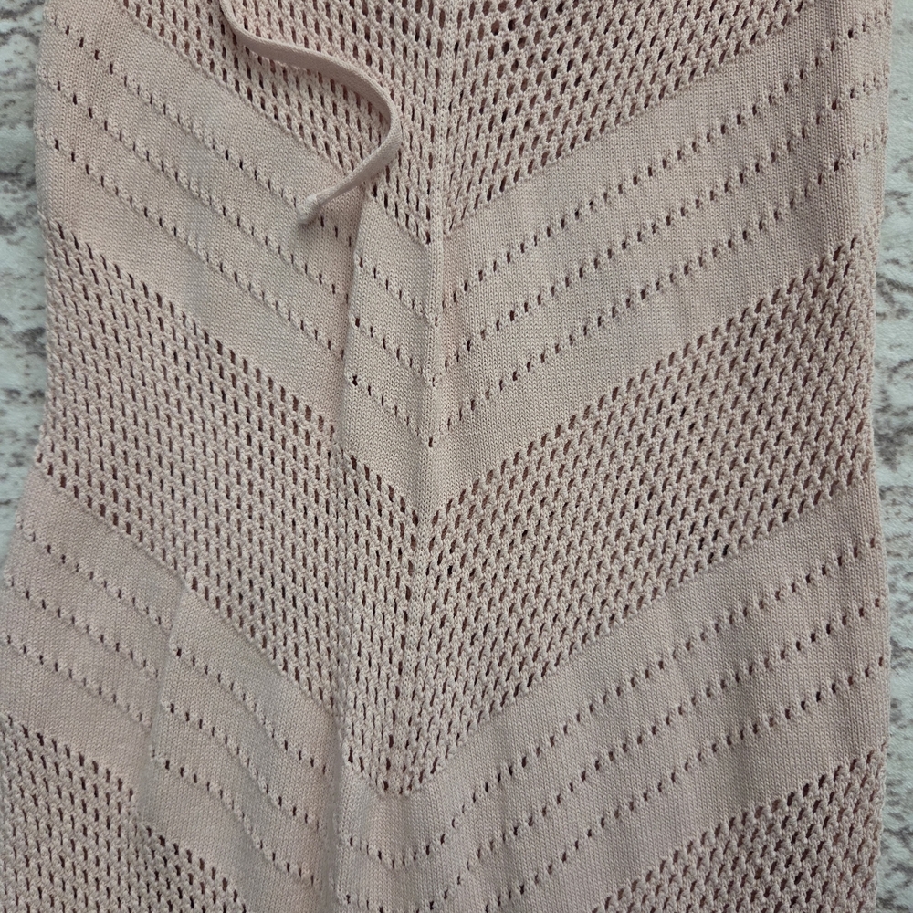 Pink Lace-Up Fitted Dress - Picture 6 of 6